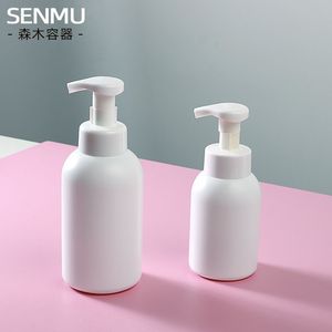 Botella de plástico con bomba Senmu de 300ml 500ml, dispensador de jabón en espuma para gel de ducha y loción - Product Image 1