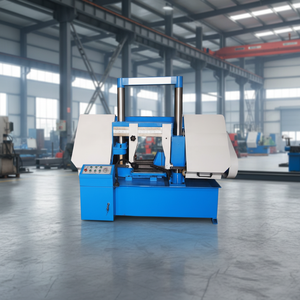 Sierra de cinta horizontal Sumore GH4240 de doble columna para corte de metal, sierra de cinta hidráulica de tensión, fabricante de sierras de cinta BS4240 - Product Image 1