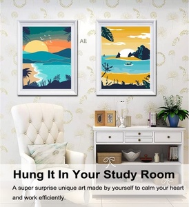 Kits de Pintura por Números XIXI para Adultos y Niños - Arte de Paisaje en Lienzo para Decoración de Paredes del Hogar con Impresión Digital - Product Image 2