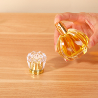 Flacon de parfum en verre de luxe de 50 ml avec vaporisateur pour huile essentielle et emballage cadeau, étiquette personnalisée disponible