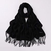 Nouvelle Écharpe à Pompons pour Femme, Chaude, Couleur Unie, Cachemire Turc, Pashmina, Châle Écharpe