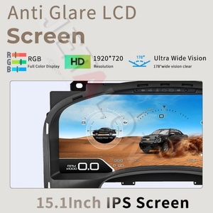 Navirider 15,1 pouces, écran numérique de tableau de bord pour voiture, GMC Chevrolet Silverado Tahoe Suburban Yukon 2007-2014, écran IPS OLED 1920x720, USB - Product Image 3