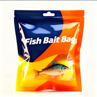 Sac d'emballage pour appâts de pêche en plastique, imprimé sur mesure, qualité alimentaire, haute barrière, refermable