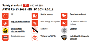 <span class=keywords><strong>Scarpe</strong></span> di Sicurezza Tattiche Safety Jogger SHARK S3, Leggere, Traspiranti, Impermeabili, Antiurto, Antiperforazione, Antistatiche - Product Image 3