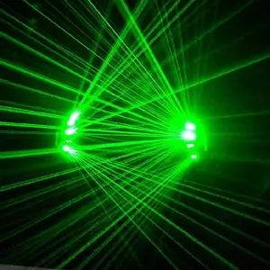 Gants laser à lumière LED verte rechargeables pour la danse, la scène, la décoration de fête, l'éclairage extérieur du Club DJ, les Bars de spectacle