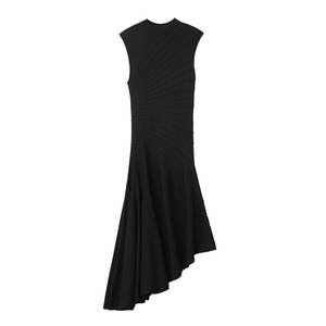 Abito Estivo 2026 Senza Maniche in Maglia Plissettata a Mezza Lunghezza, Elegante e Raffinato per Uso Quotidiano Femminile - Product Image 5