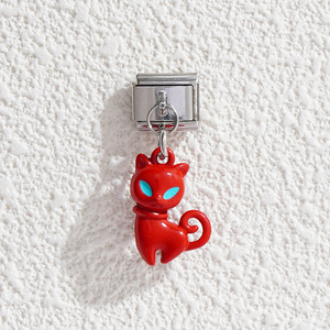 Cartoon Cat Charm Pendant Modular Bracelet Accessories Unisex Everyday Wear D0040-16 - Product Image 4