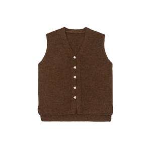 <span class=keywords><strong>Gilet</strong></span> cardigan sans manches pour <span class=keywords><strong>homme</strong></span>, col <span class=keywords><strong>en</strong></span> V, boutonné, couleur unie, avec logo personnalisé, vente <span class=keywords><strong>en</strong></span> gros - Product Image 1