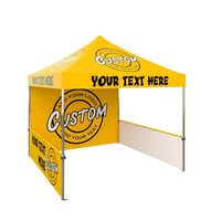 Tonnelle publicitaire pliable 10x10 pieds personnalisée pour stand de restauration extérieur