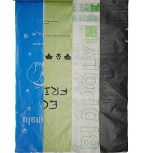 Customized Size Eco Friendly Roll Private Label Disposable Pet Dog Poop Bags Unscented Pet Waste Bags - Product Image 1