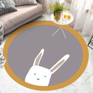 家のカーペットルームラウンドベッドサイドフロア柔らかいラグとカーペット寝室用リビングルーム - Product Image 3