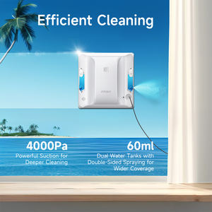 روبوت تنظيف الزجاج الكهربائي الذكي Fmart W7 مع تنظيف تلقائي للاستخدام الخارجي والمنزلي - Product Image 2