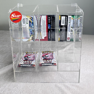 SHP vente en gros 3 slots <span class=keywords><strong>Pokemon</strong></span> série renforcer Pack acrylique distributeur résistant aux ultraviolets <span class=keywords><strong>Pokemon</strong></span> série carte Pack présentoir - Product Image 2