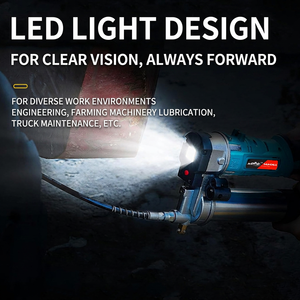 Pistola de Grasa Eléctrica Inalámbrica de 12000 PSI de Alta Presión, con Batería de Litio, Rotación Automática, Doble Propósito y Luz LED - Product Image 3