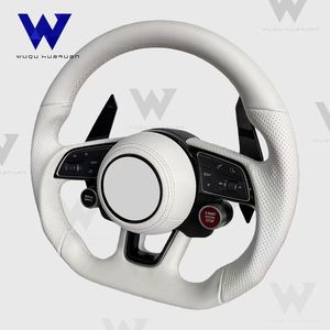Volant <span class=keywords><strong>sport</strong></span> en cuir Nappa semi-perforé personnalisé pour <span class=keywords><strong>Audi</strong></span>, compatible avec <span class=keywords><strong>A1</strong></span> A3 A4 A5 A6 Q6 Q7 - Product Image 3