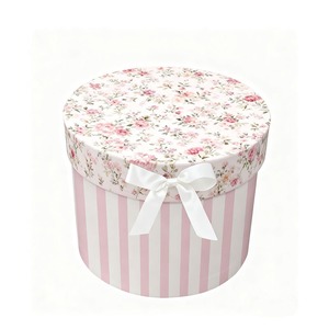 High quality customized luxury paper box candy gift box ribbon wedding round tube gift box can be customized according to needs - Product Image 1