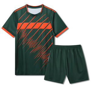 Set Jersey Sepak Bola Cepat Kering Pria 2 Potong Seragam Latihan Sepak Bola Kaos Olahraga Bernapas + Celana Pendek - Product Image 5