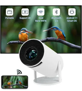 China Factory Most Popular Mini Video Projector HY300 Wireless WiFi BT 4K HD Android 11 Mini LCD Portable Digital Projector