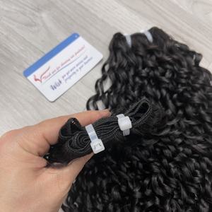 Premier fournisseur vietnamien d'extensions de cheveux humains vierges bruts Pixie Curly Weft Expédition immédiate disponible - Product Image 6