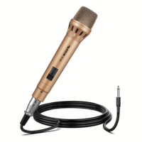 Microphone vocal dynamique professionnel RUOCA avec câble XLR de 5 m, micro cardioïde pour performance live et enregistrement en studio