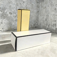 Caja de Papel Plegable con Relieve para Lápiz Labial, Embalaje Cosmético, Suero para el Cuidado de la Piel y Pestañas Postizas, Reciclable y Personalizable