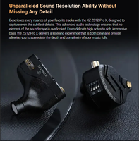 KZ ZS12 Pro X 1DD+5BA Écouteurs intra-auriculaires hybrides à 12 transducteurs, boîtier entièrement métallique, 4 commutateurs de réglage, câble argenté de 0,75 mm, HiFi