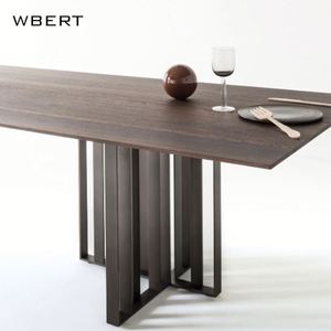 Wbert Luxe Italiaanse Rechthoekige Moderne Minimalistische Villa Home Decor Nordic Style Home Meubelen Marmeren Eettafel - Product Image 2