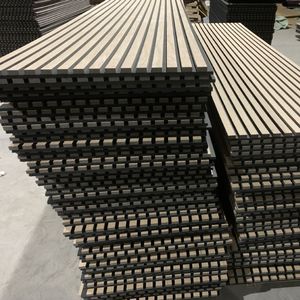 Paneles Acústicos de <span class=keywords><strong>Lana</strong></span> de Madera Ranurados de Alta Calidad, Naturales, Modernos, para Hoteles, Absorbentes e Insonorizantes para Paredes Interiores - Product Image 6