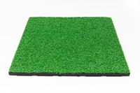 Losetas de Césped Artificial Encajables, Cuadradas y Duraderas, para Campos de Golf Interiores, Gimnasios y Pistas de Trineo
