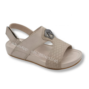 Venta al por mayor Arabia Saudita Oriente Medio niños antideslizante Flip Flop Pu zapatillas al aire libre Casual playa niños árabe sandalias - Product Image 5