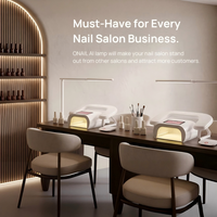 Lámpara de Uñas Profesional con Sensor Inteligente IA, Secador de Gel UV LED Profesional, Secado Rápido y Amigable con la Piel en 120s para Manicura y Pedicura en Salón
