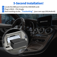Traceur GPS OBDII pour voitures, modèle Plug and Play, suivi en temps réel, localisateur GPS OBD2