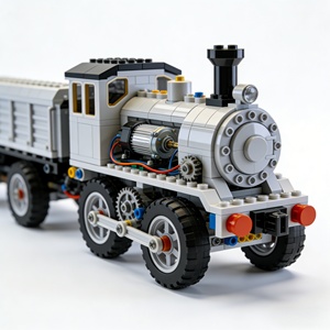 Juego de Bloques de Construcción de Plástico Creativos MOC STEM, Tren Motorizado, Personalizado para la <span class=keywords><strong>Educación</strong></span> en Codificación y Regalos para Niños - Product Image 1