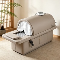 Lit de moxibustion intelligent 18-en-1 électronique sans fumée en PVC, spécial salon de beauté, lit de massage de médecine chinoise