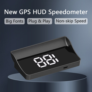 Dernier compteur de vitesse de pare-brise Projecteur à affichage tête haute GPS avec LCD Accessoires de voiture universels avec entrée Type-C - Product Image 3