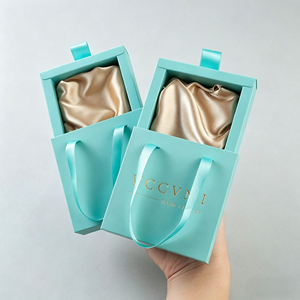 กล่องของขวัญเครื่องประดับทรงสี่เหลี่ยมทำจากกระดาษแข็งรักษ์โลก พร้อมเชือกผูกปิด กล่องจัดเก็บแบบสั่งทำพร้อมโลโก้ - Product Image 1