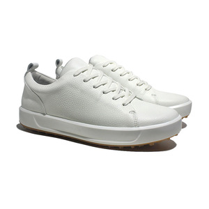 Chaussures de marche imperméables en cuir de vache pour hommes, baskets décontractées à semelle à pointes, chaussures de golf à lacets, hiver - Product Image 3