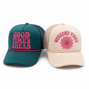 Custom Trucker High Quality Gorras 5 Panel Snapback <b>Hat</b> Cotton Two Tone Trucker Cap With Custom Embroidery Logo - Product Image 4