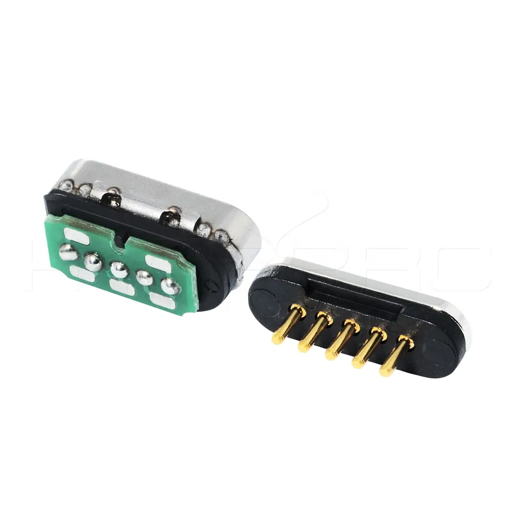 HytePro PCB 5 pins magnetic pogo pin cable connector