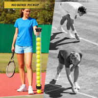AEROKUN Nouveau produit Collecteur de balles Tube de ramassage de balles de pickleball Tube de ramassage de balles de tennis Balai à balles de padel