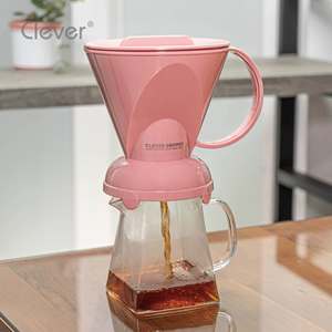 Cafetera Manual de Plástico Rosa Trapezoidal Resistente al Calor, Calidad Garantizada, para Cafeterías Boutique - Product Image 5