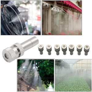 Boquillas de pulverización de latón de baja presión de 6 mm para sistema de nebulización de refrigeración para invernaderos al aire libre, boquillas de riego por goteo atomizadoras - Product Image 5