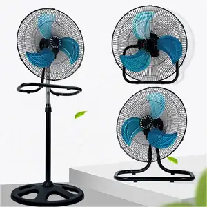 Manufacturer 18 Inch Industrial 3 in 1 Fan Metal Blade Standing Oscillating Pedestal Standing Fan