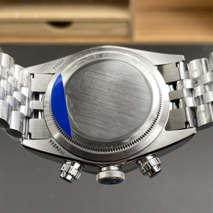 <span class=keywords><strong>Orologio</strong></span> Cronografo Meccanico da Uomo con Quadrante Bianco, Movimento Cronografo 7750 e Cassa in Acciaio Inossidabile - Product Image 3