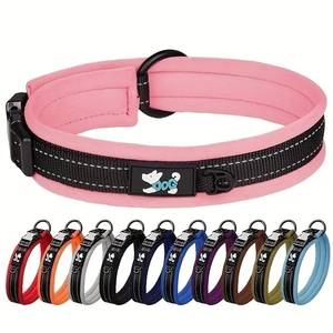 Yansıtıcı katı desen toka ile 2025 son modelleri ayarlanabilir naylon köpek tasması kişiselleştirilmiş güvenlik klasik tarzı köpek yaka - Product Image 1