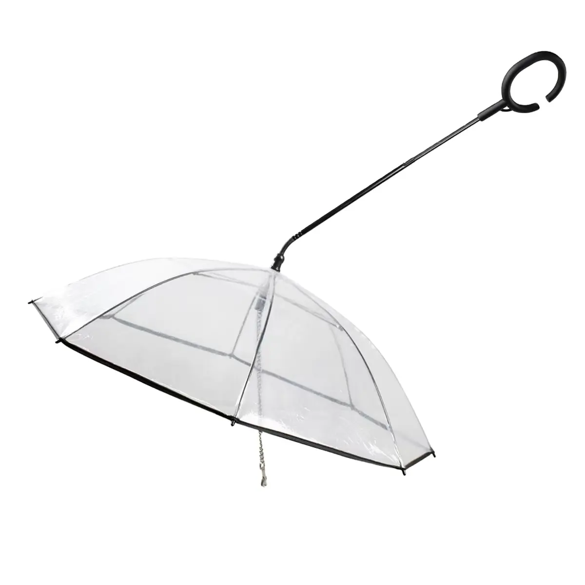 Vente chaude Amélioré Clair Pet Parapluie Chien Type C Parapluie Réglable Chien Laisse Pour Les Jours De Pluie Et De Neige