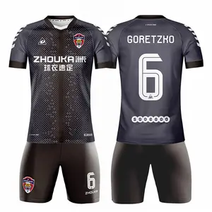 Sportswear manufacturers produce flexible and dry Sublimation football jersey team blouse