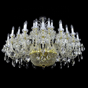 Đèn Chùm Sang Trọng Hiện Đại Châu Âu Đèn Treo Pha Lê Trong Suốt Cho Khách Sạn - Product Image 2