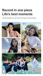 Yuniq Retro <b>Filter</b> Kids <b>Camera</b> 16X Optical FHD 4K 48MP Photo Video Recording High Quality Lithium Battery Card 2"-3" 4k HD Recor - Product Image 2