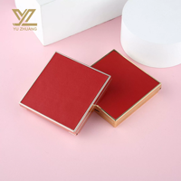 Emballage écologique et recyclable en ABS doré pour palettes de fards à paupières et de blush |   Emballage cosmétique en gros avec logo personnalisé